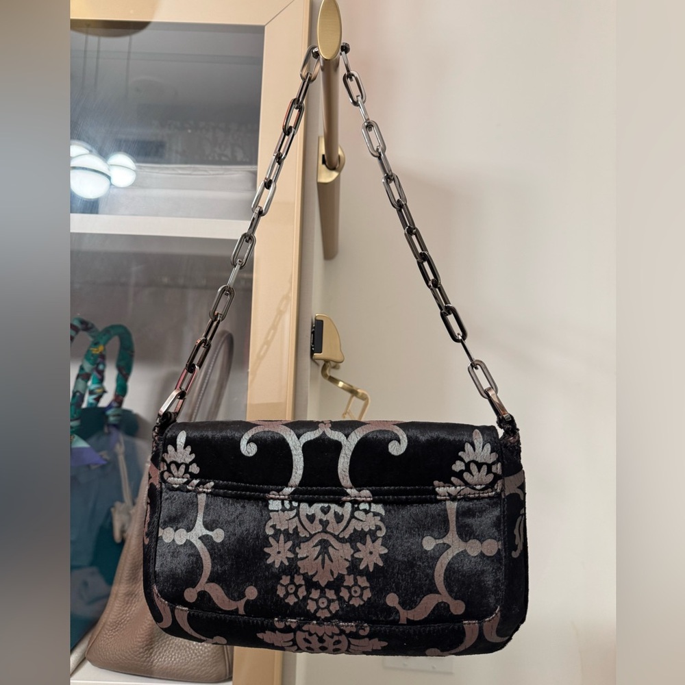 Vintage Gucci Tom Ford Velvet Devoré Chain Shoulder Bag - Picture 5 of 13